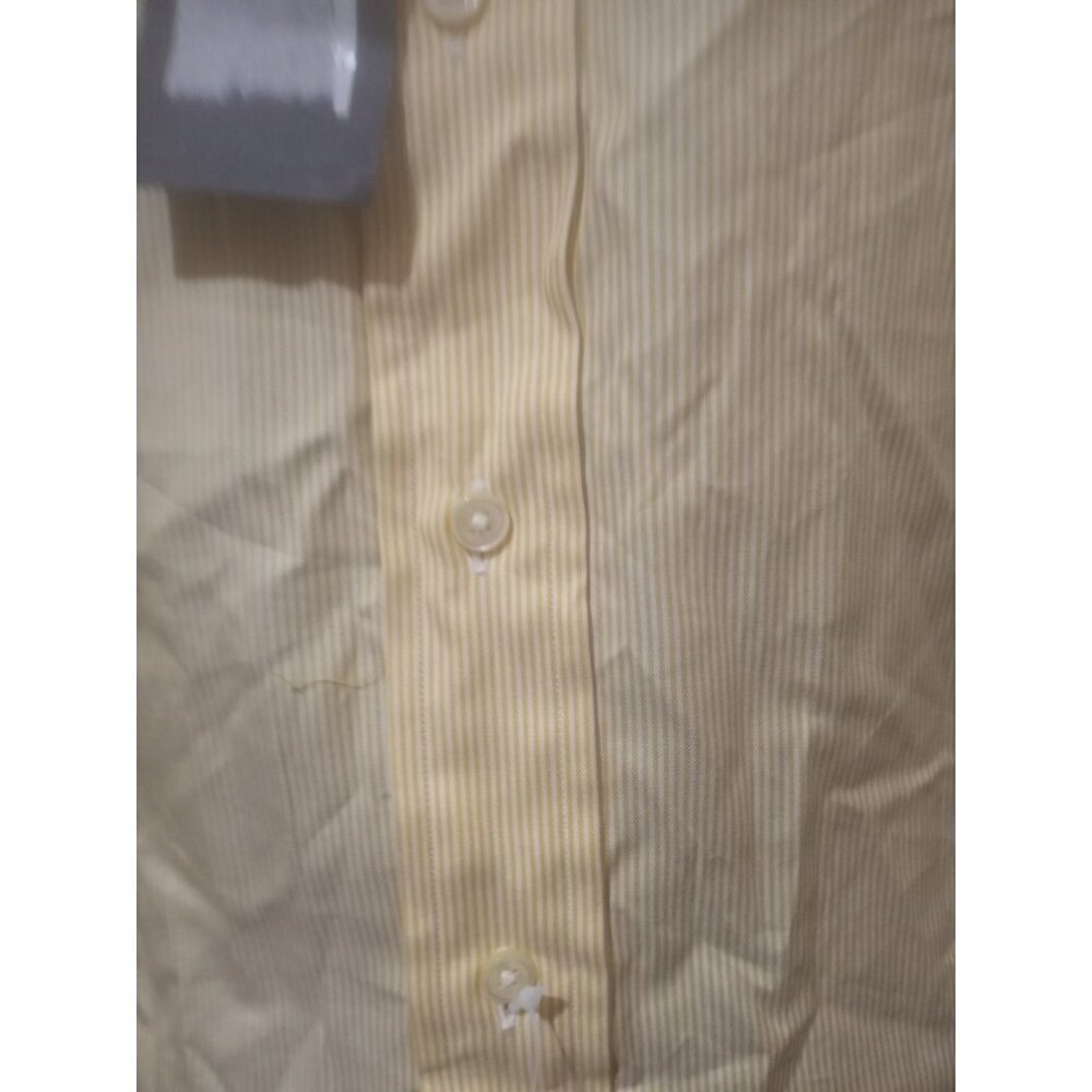 New Polo Ralph Lauren Estate Custom Fit Dress Shirt Yellow Men 16.5 32/33 (XL) - Picture 6 of 12